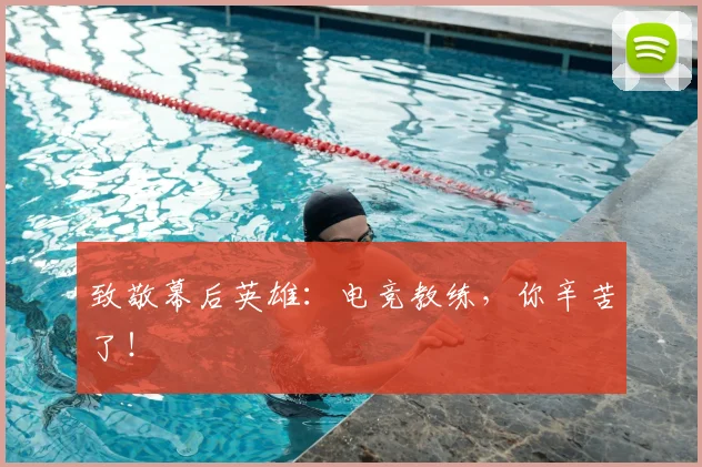 致敬幕后英雄：电竞教练，你辛苦了！